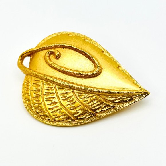 Vintage Liz Claiborne Stylized Leaf Brooch/Pin - Picture 1 of 7
